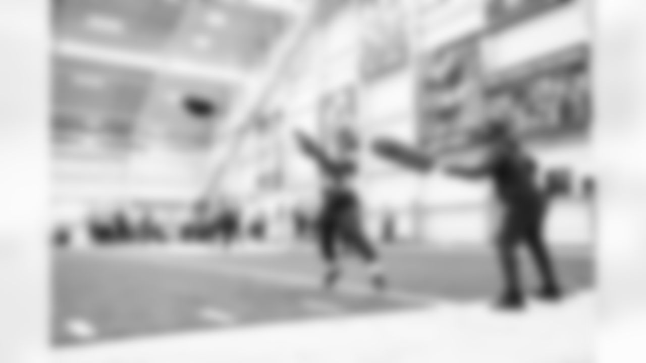 Wide receiver Gage Larvadain (84) during practice at CrossCountry Mortgage Campus on December 11, 2025.