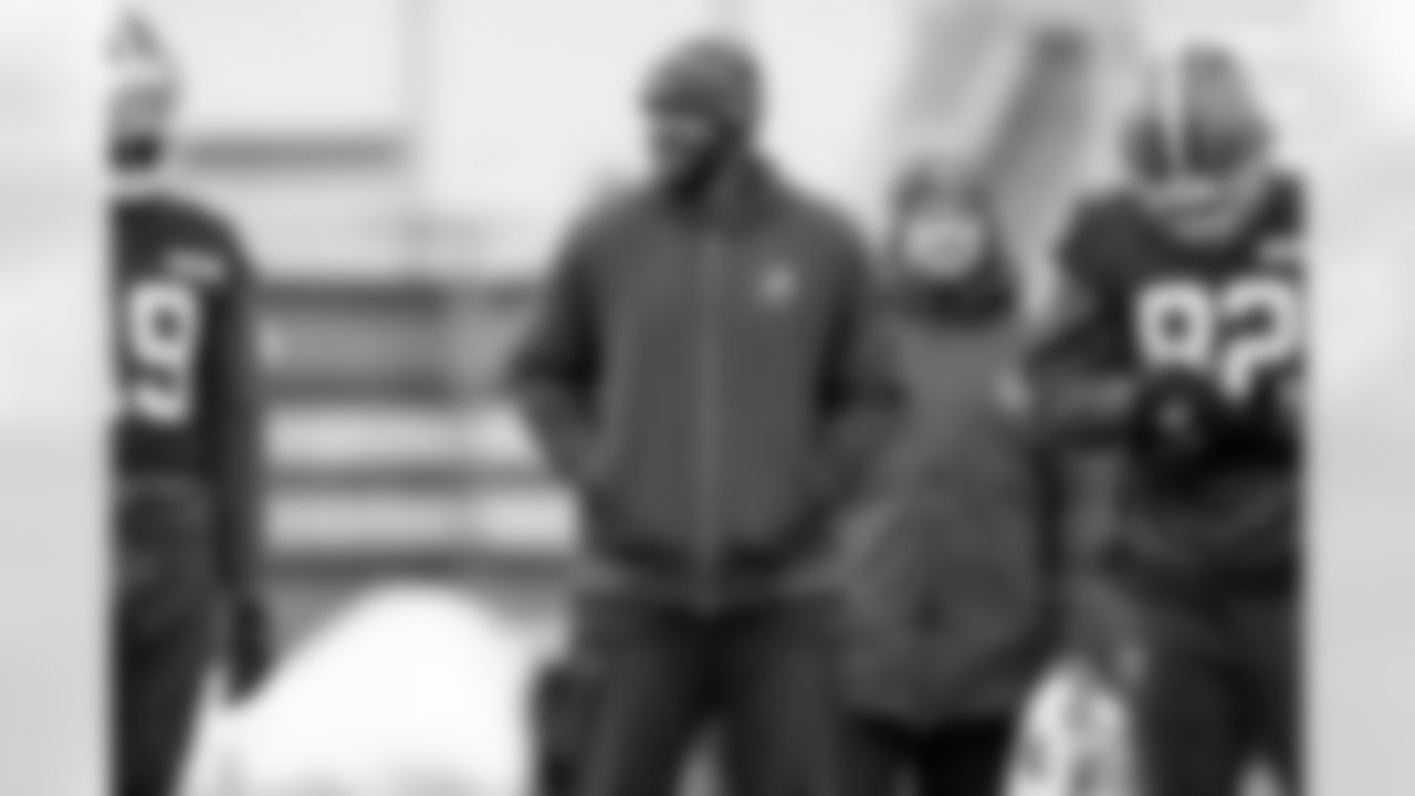 Tight Ends Coach Christian Jones during practice at CrossCountry Mortgage Campus on December 17, 2025.