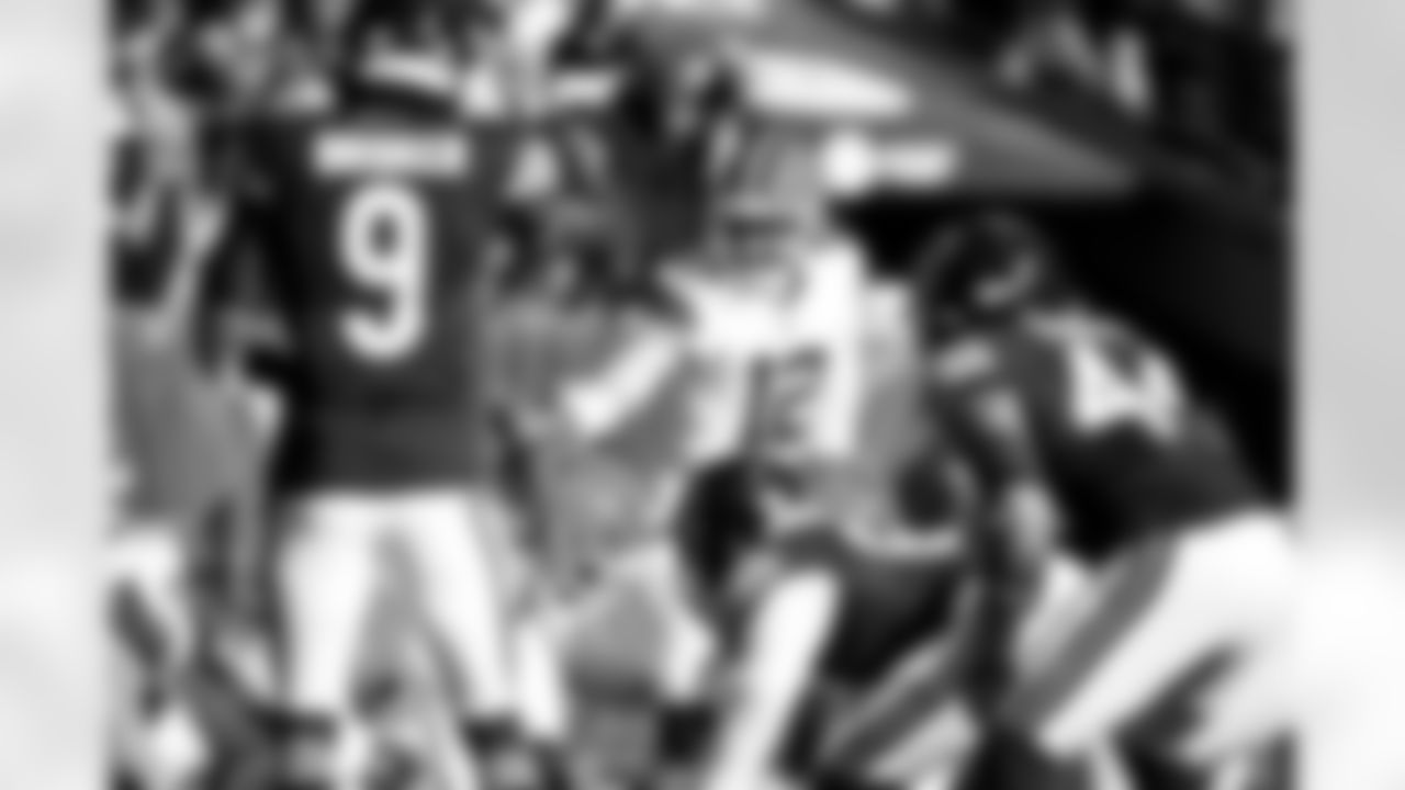 Quarterback Shedeur Sanders (12) during a NFL football game between the Cleveland Browns and Chicago Bears on December 14, 2025 at Soldier Field.