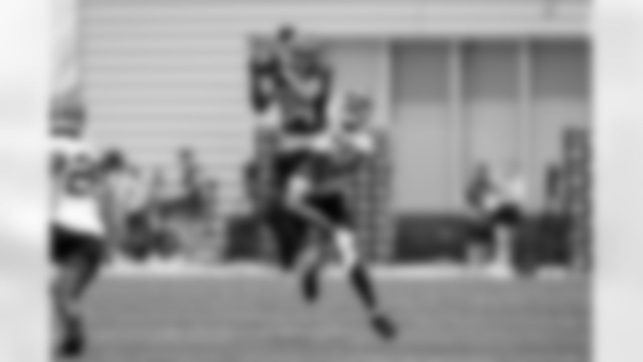 Wide receiver Gage Larvadain (84) during the second day of mandatory minicamp at CrossCountry Mortgage Campus on June 11, 2025.