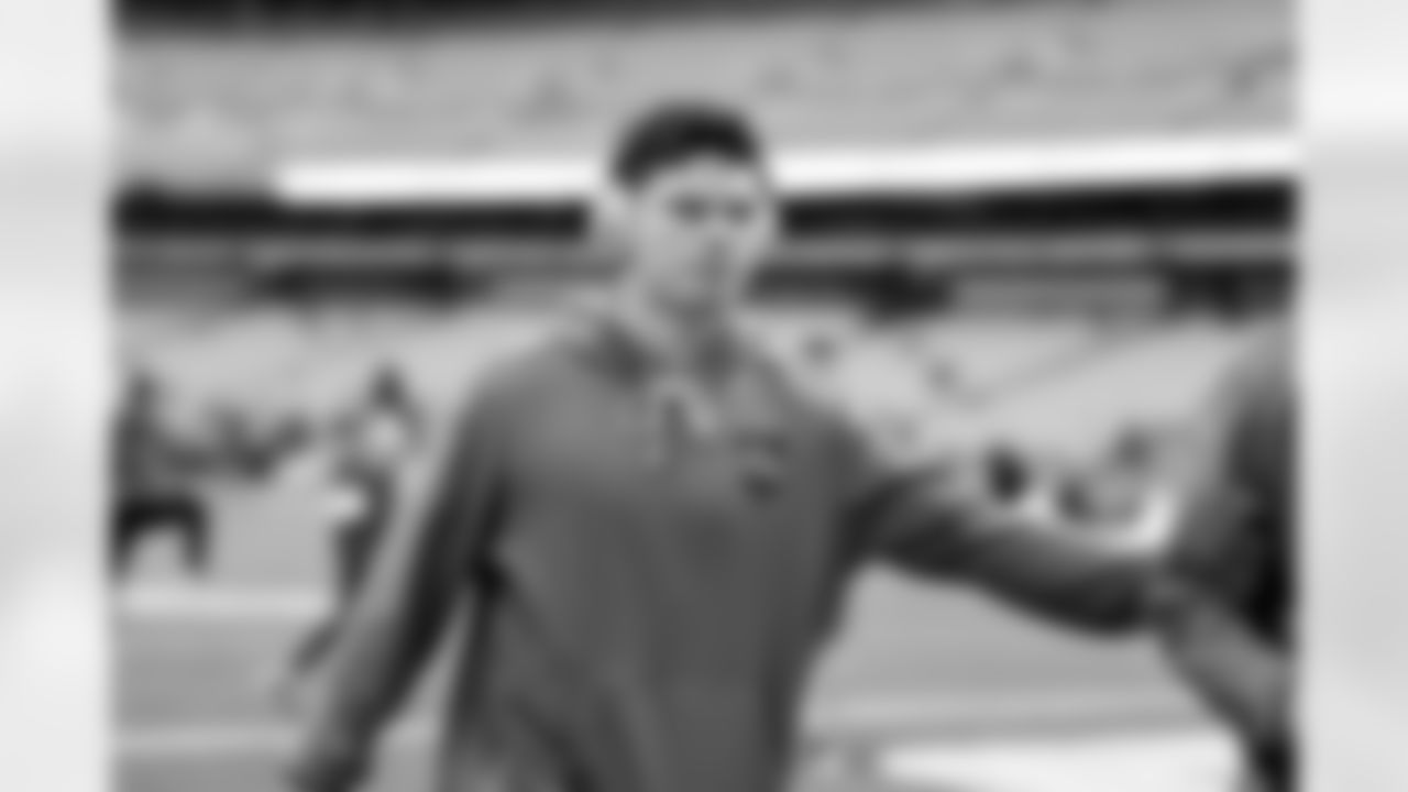 Quarterback Dillon Gabriel (8) before a NFL football game between the Baltimore Ravens and Cleveland Browns on November 16, 2025 at Huntington Bank Field.