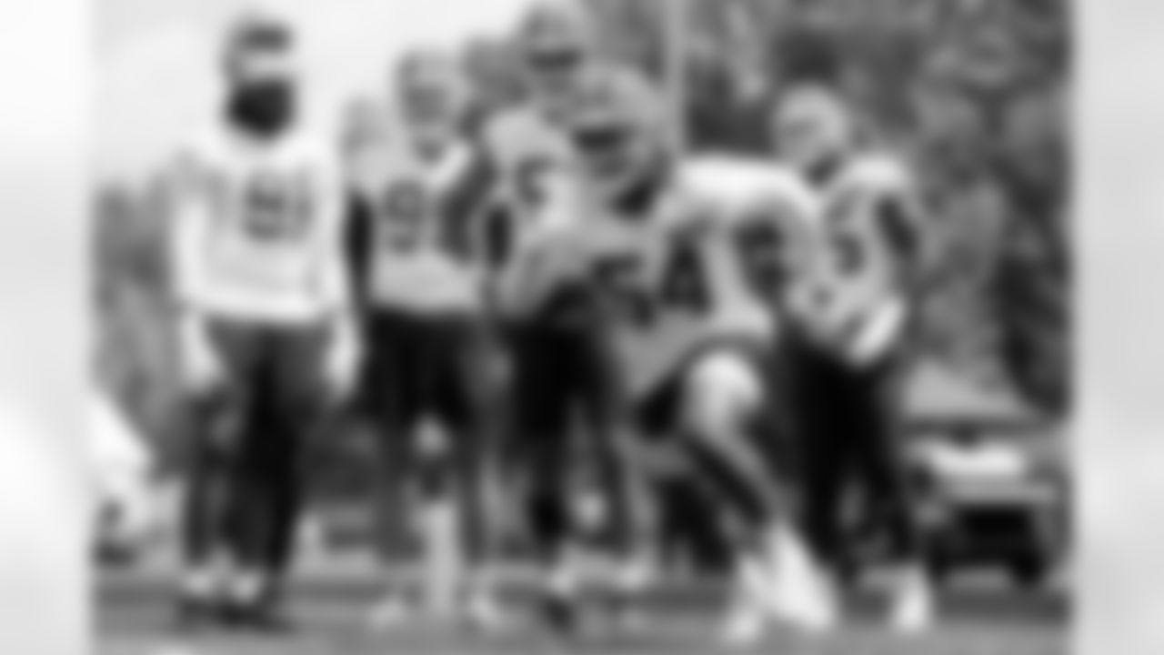 Defensive end Ogbo Okoronkwo (54) during the first day of mandatory minicamp at CrossCountry Mortgage Campus on June 10, 2025.