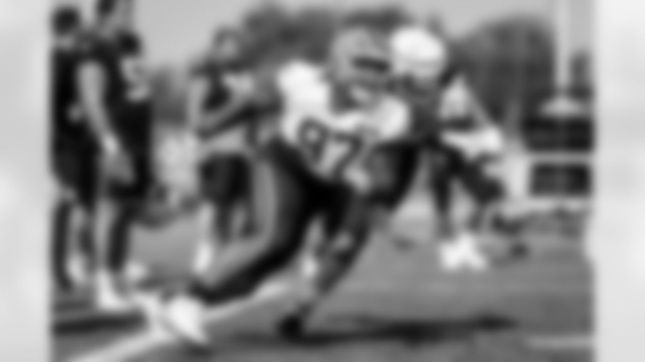Defensive tackle Jowon Briggs (97) during Day 7 of Training Camp at CrossCountry Mortgage Campus on July 30, 2025.