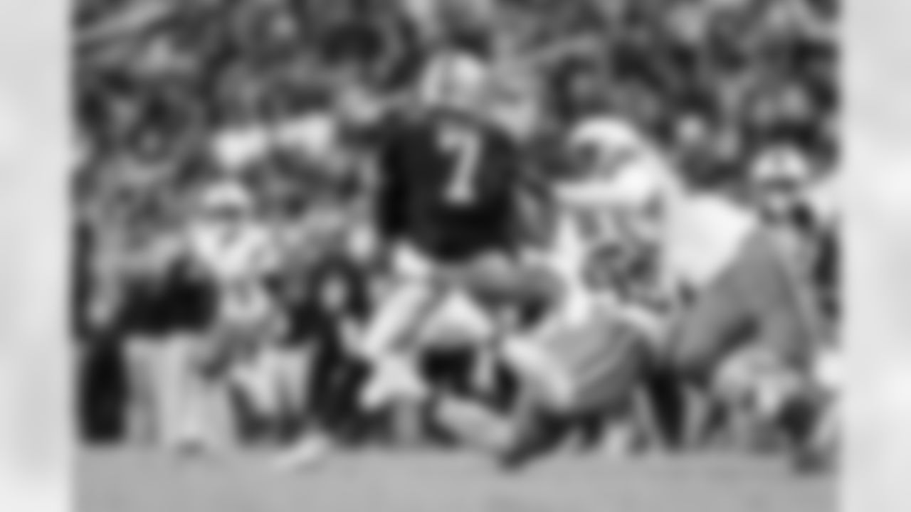 17.0 - Defensive end Myles Garrett (95) sacks Raiders Quarterback Geno Smith (7)