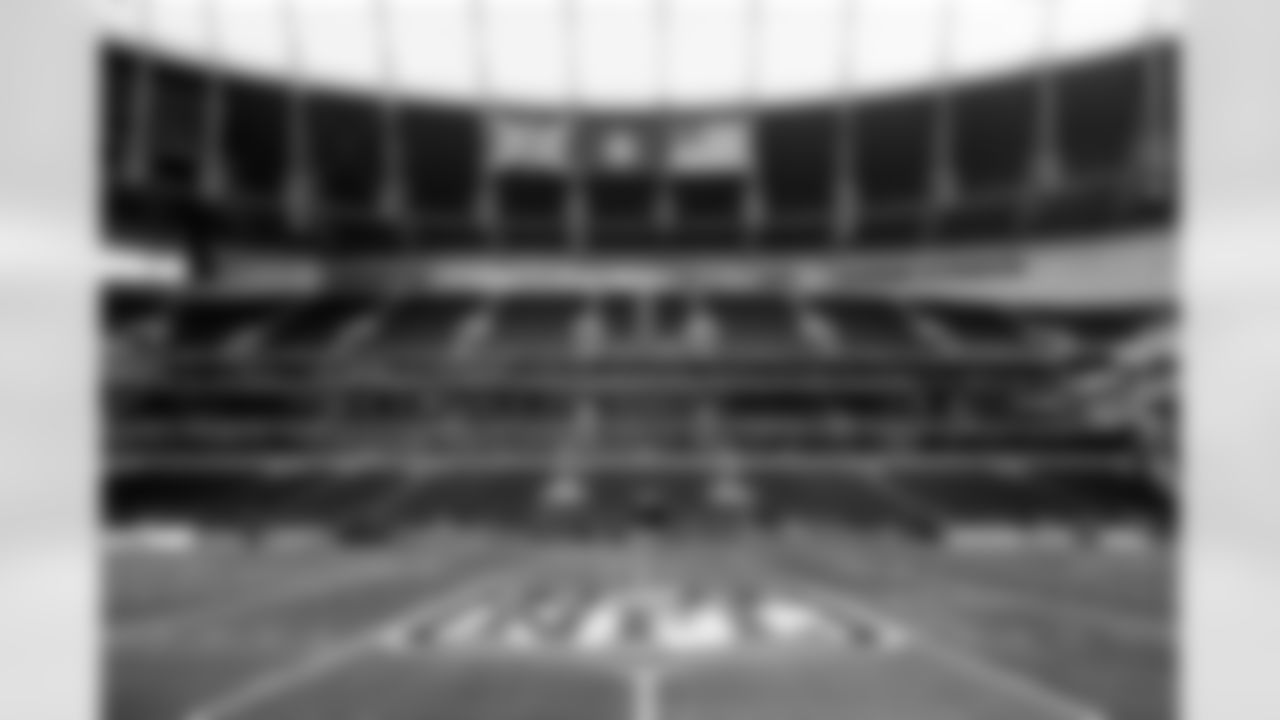 The stadium before a NFL football game between the Minnesota Vikings and Cleveland Browns on October 5, 2025 at Tottenham Hotspur Stadium. The Browns lost 17-21.