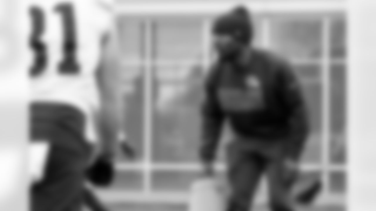 Assistant Wide Receivers Coach Stephen Bravo-Brown during practice at CrossCountry Mortgage Campus on November 3, 2025.