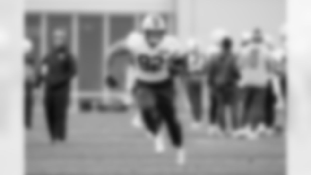 Tight end Brenden Bates (82) during practice at CrossCountry Mortgage Campus on November 20, 2025.