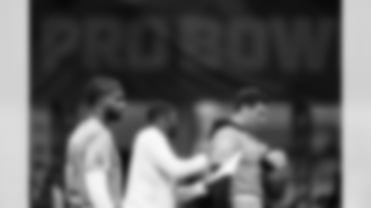 Quarterback Shedeur Sanders (12) during the second AFC Pro Bowl Practice at the Moscone Center in San Francisco on February 2, 2026.