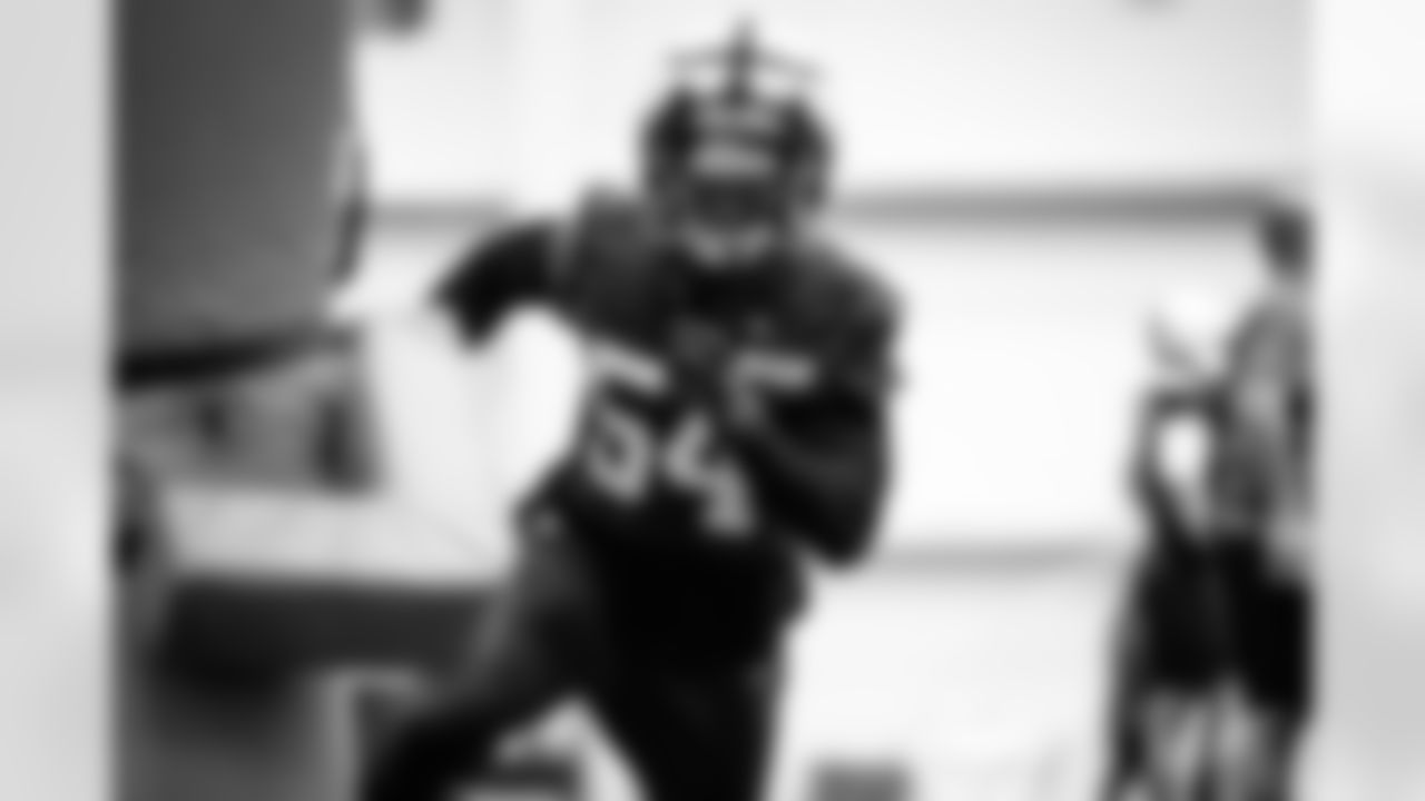 Defensive end Ogbo Okoronkwo (54) during practice at CrossCountry Mortgage Campus on December 18, 2024.