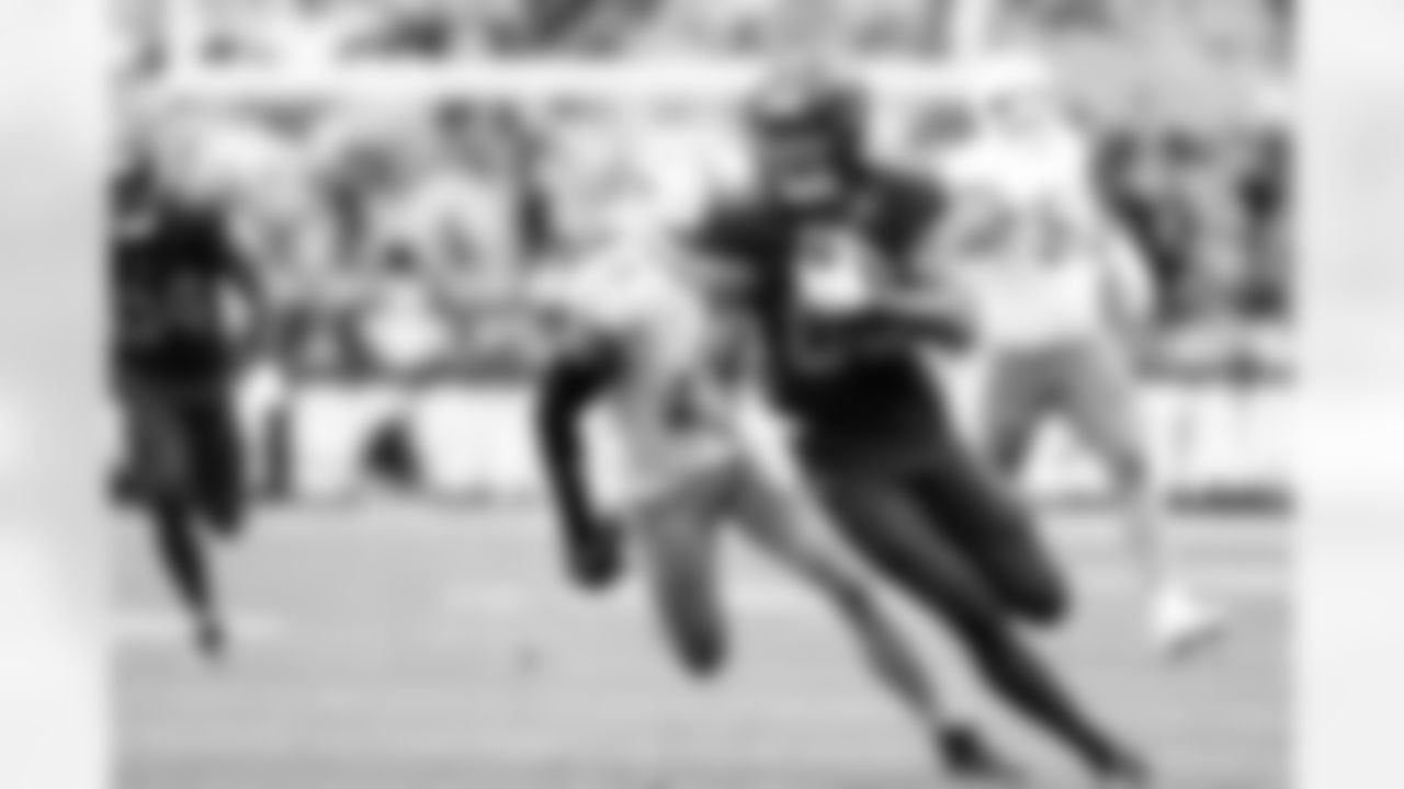 Wide receiver Jamari Thrash (80) during a NFL football game between the Miami Dolphins and Cleveland Browns on October 19, 2025 at Huntington Bank Field.