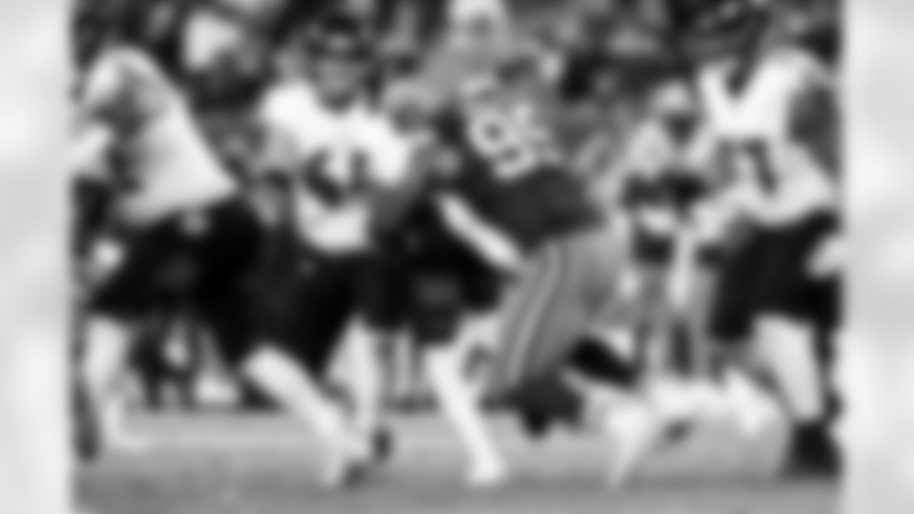 Defensive end Myles Garrett (95) during a NFL football game between the Baltimore Ravens and Cleveland Browns on November 16, 2025 at Huntington Bank Field.
