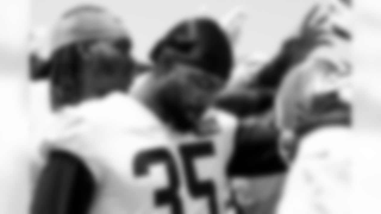 Cornerback Chigozie Anusiem (35) during the second day of mandatory minicamp at CrossCountry Mortgage Campus on June 11, 2025.
