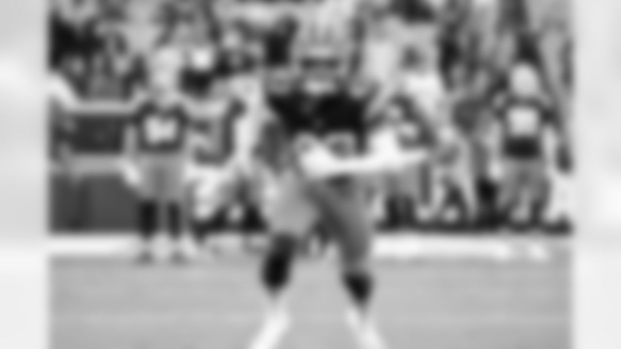 Linebacker Mohamoud Diabate (43) before a NFL football game between the Baltimore Ravens and Cleveland Browns on November 16, 2025 at Huntington Bank Field.