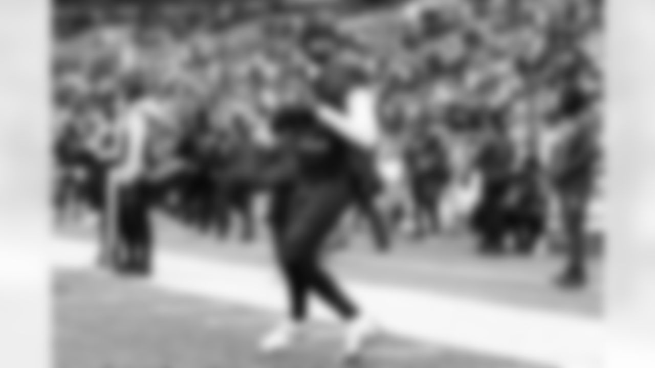 Quarterback Shedeur Sanders (12) before a NFL football game between the Tennessee Titans and Cleveland Browns on December 7, 2025 at Huntington Bank Field. The Browns lost 29-31.
