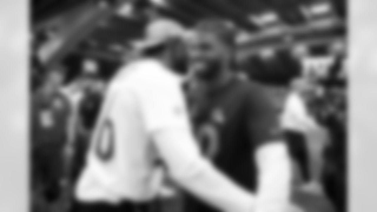 Cleveland Browns quarterback Shedeur Sanders (12)  celebrates after the 2026 Pro Bowl Game on Tuesday, February 3, 2026 in San Francisco, California. (Kara Durrette/NFL)