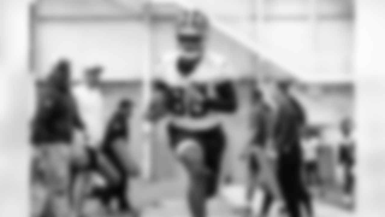 Wide receiver Jamari Thrash (80) during a workout on the second day of Rookie Minicamp at CrossCountry Mortgage Campus on May 11, 2024.
