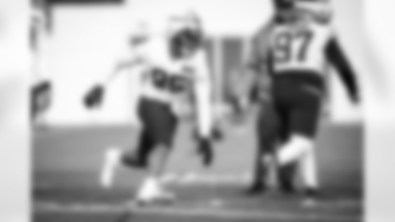 Defensive end Myles Garrett (95) during practice at CrossCountry Mortgage Campus on December 14, 2023.