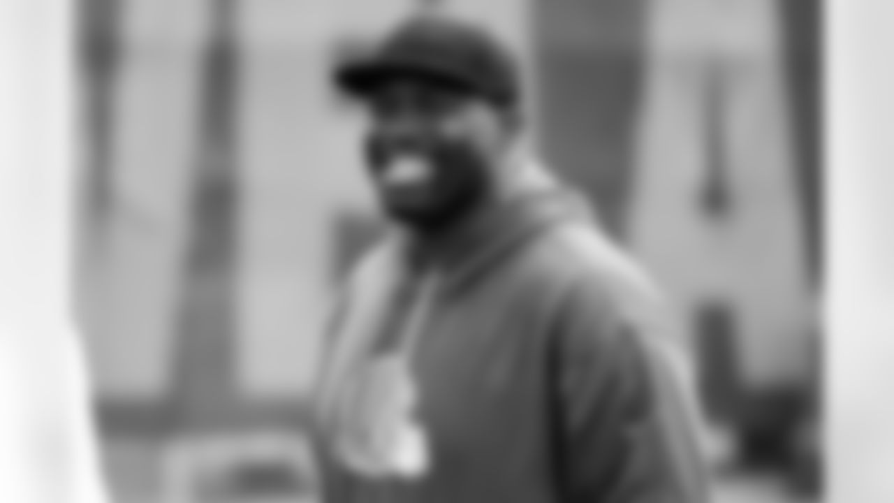Defensive Line Coach Jacques Cesaire during fieldwork in Phase II of the offseason at CrossCountry Mortgage Campus on May 6, 2025.