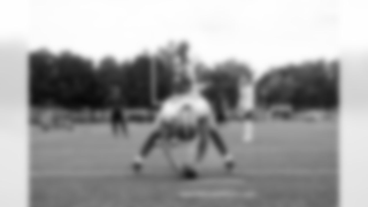 Long snapper Rex Sunahara (50) during Day 3 of Training Camp at CrossCountry Mortgage Campus on July 25, 2025.