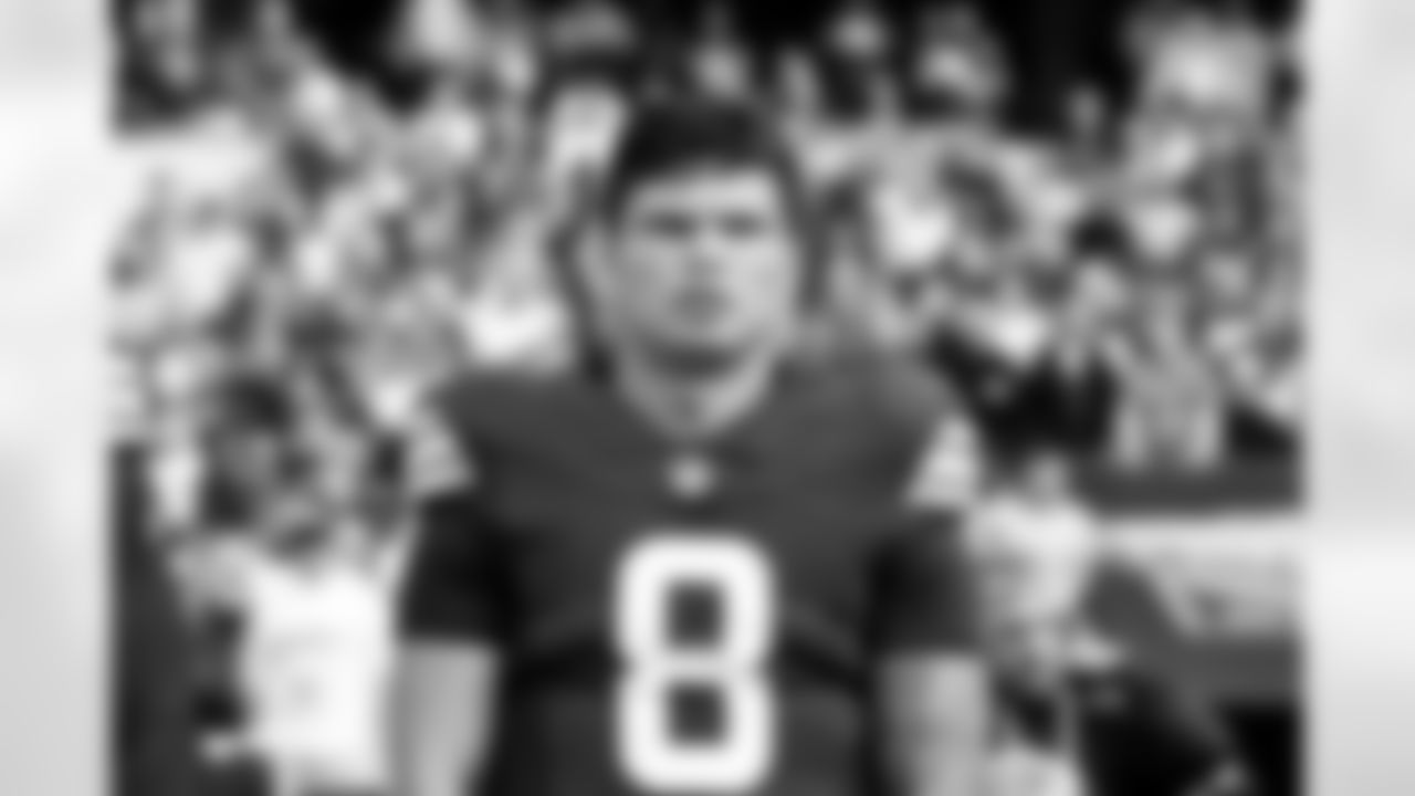 Quarterback Dillon Gabriel (8) before a NFL football game between the Minnesota Vikings and Cleveland Browns on October 5, 2025 at Tottenham Hotspur Stadium.