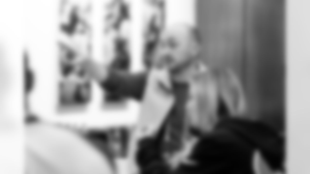 Lead Data Scientist Nate Sterken in the Cleveland Browns suite at the 2026 NFL Combine on February 26, 2026 in Indianapolis, Indiana.