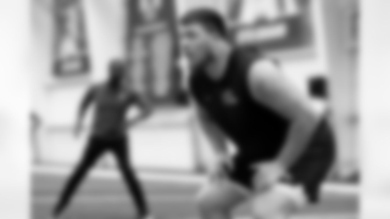 Offensive guard Brady Latham (64)