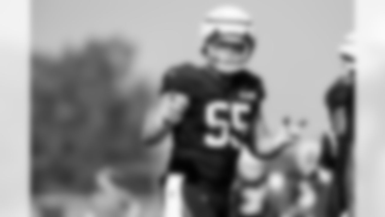 Center Ethan Pocic (55) during Day 7 of Training Camp at CrossCountry Mortgage Campus on July 30, 2025.