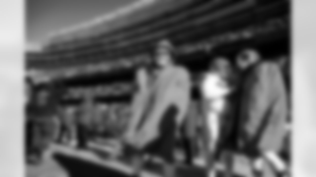 Center Luke Wypler (56) before a NFL football game between the Cleveland Browns and Chicago Bears on December 14, 2025 at Soldier Field.