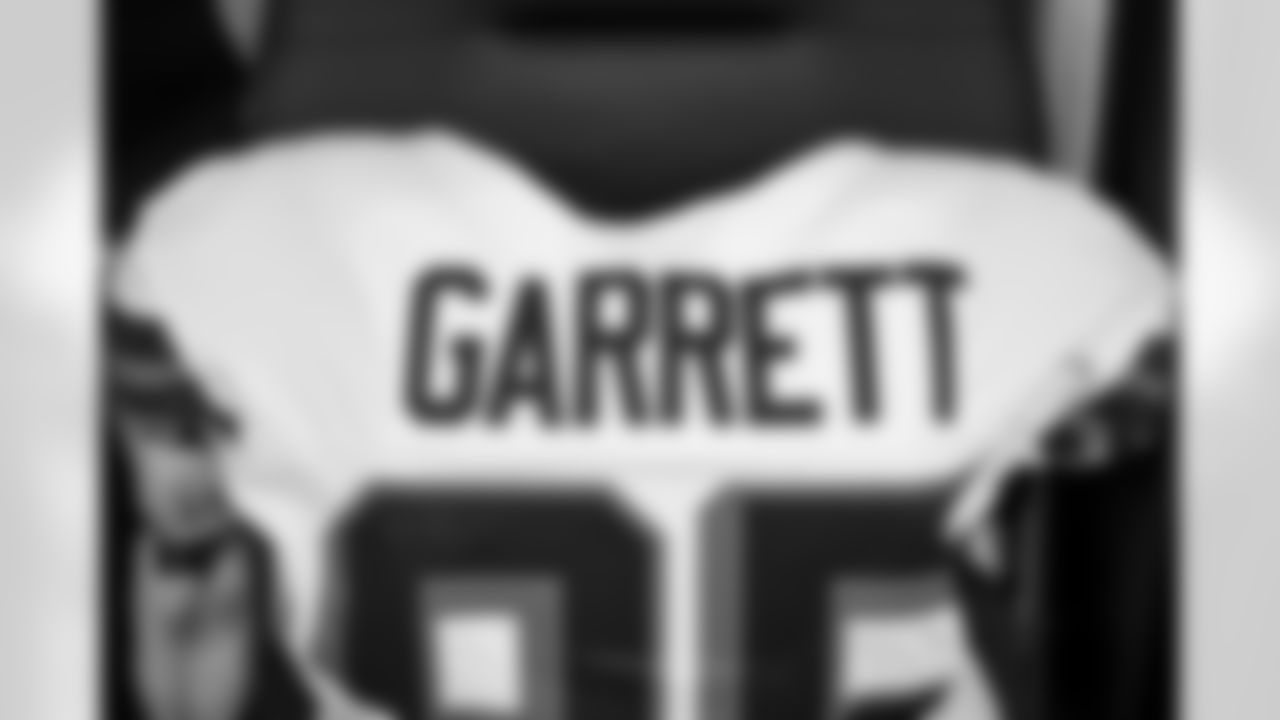 The locker room before a NFL football game between the New York Jets and Cleveland Browns on Thursday Night Football on December 28, 2023 at Cleveland Browns Stadium.