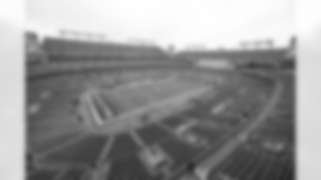A general view image of M&T Bank Stadium before the AFC Championship NFL football game between the Baltimore Ravens and the Kansas City Chiefs, in Baltimore, Sunday, Jan. 28, 2024 (AP Photo/Terrance Williams)