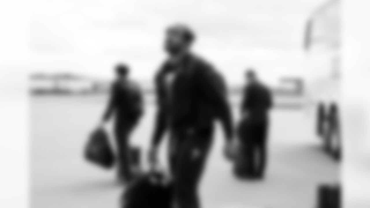 Defensive end Myles Garrett (95) travels to Las Vegas on November 22, 2025.