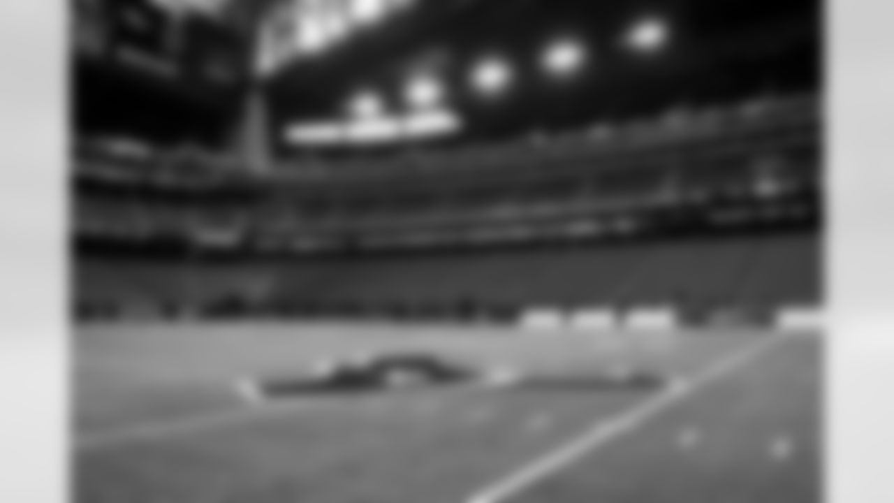 The stadium before a NFL Wild Card playoff football game between the Cleveland Browns and Houston Texans on January 13, 2024 at NRG Stadium.