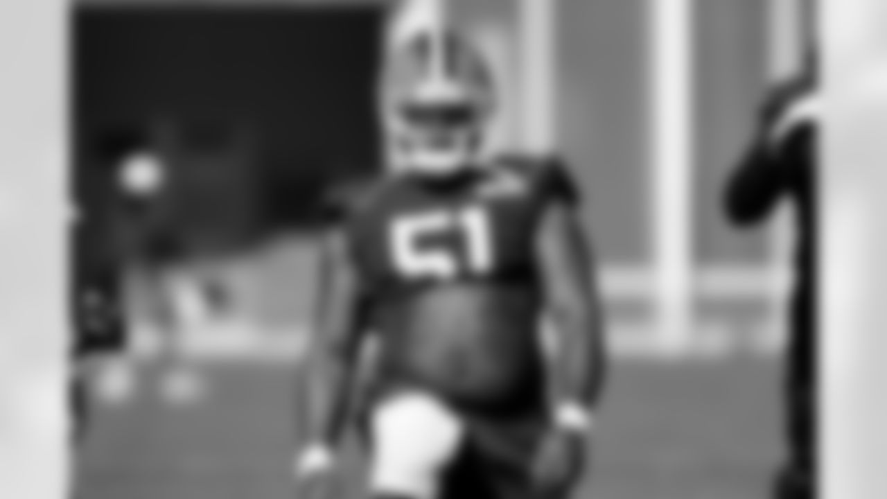 Defensive tackle Mike Hall Jr. (51) during practice at CrossCountry Mortgage Campus on October 9, 2025.