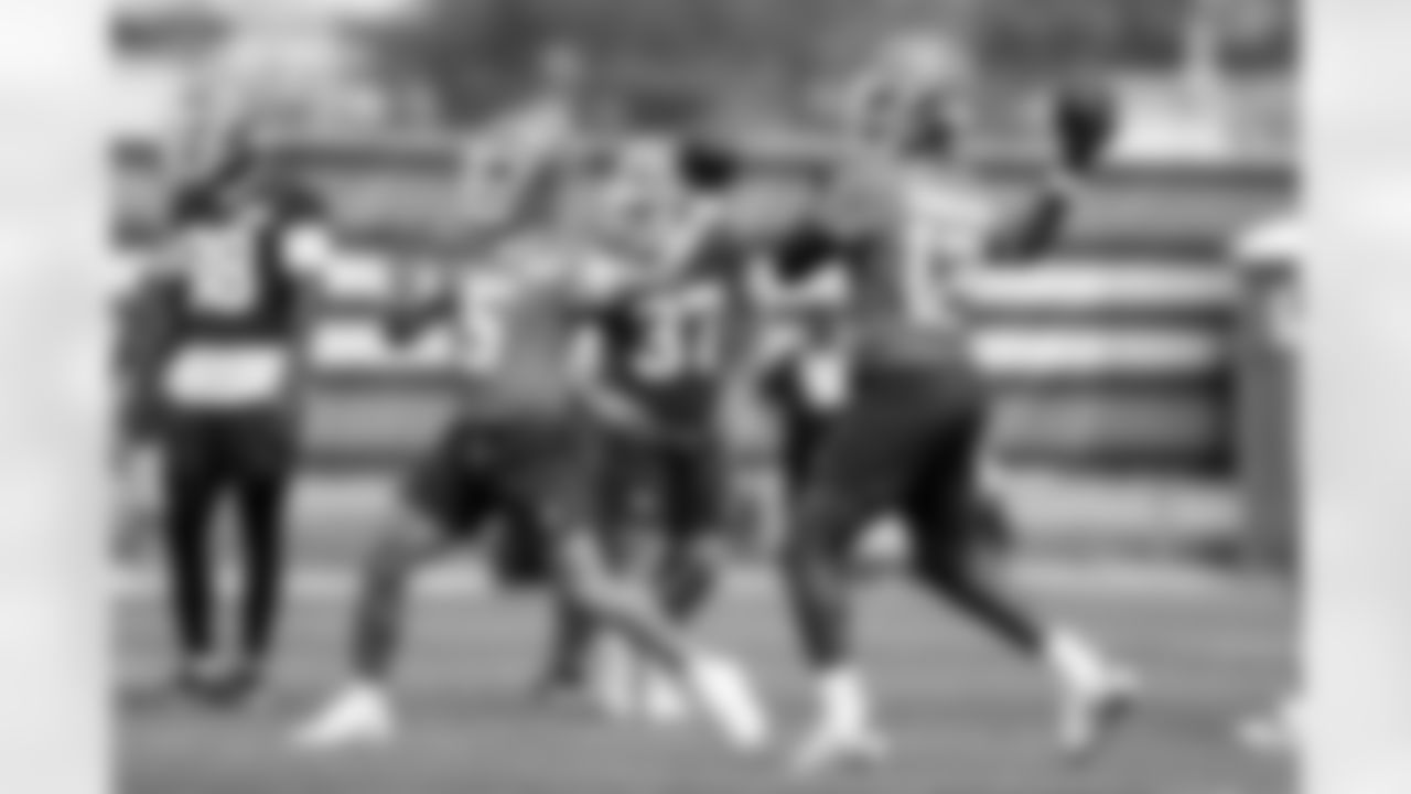 Quarterback Shedeur Sanders (12) during the sixth day of OTAs at CrossCountry Mortgage Campus on June 6, 2025.