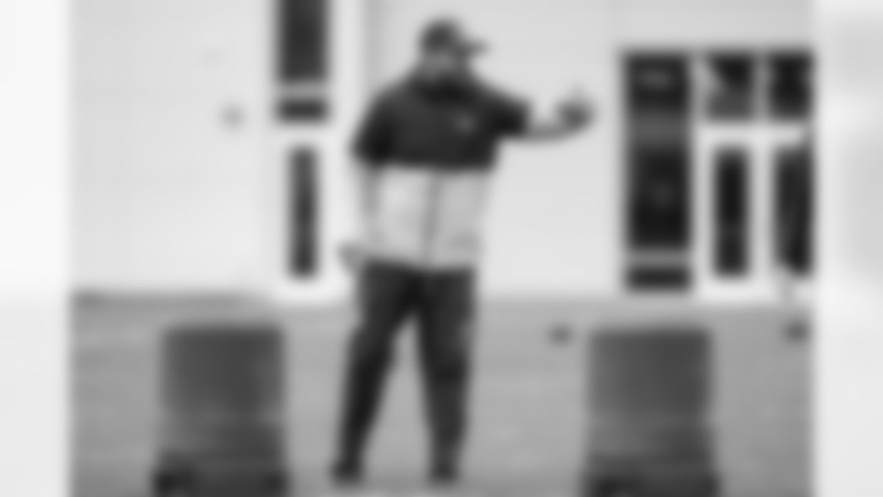 Defensive Quality Control Coach Jeff Anderson during practice at CrossCountry Mortgage Campus on November 20, 2025.