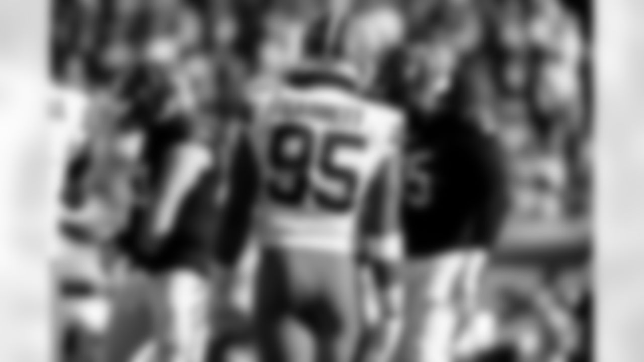 Defensive end Myles Garrett (95) during a NFL football game between the Cleveland Browns and Cincinnati Bengals on January 4, 2026 at Paycor Stadium. The Browns won 20-18.