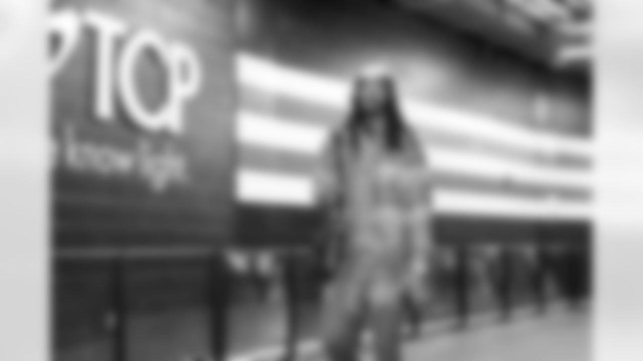 Safety Rayshawn Jenkins (5) before a NFL football game between the Baltimore Ravens and Cleveland Browns on November 16, 2025 at Huntington Bank Field.