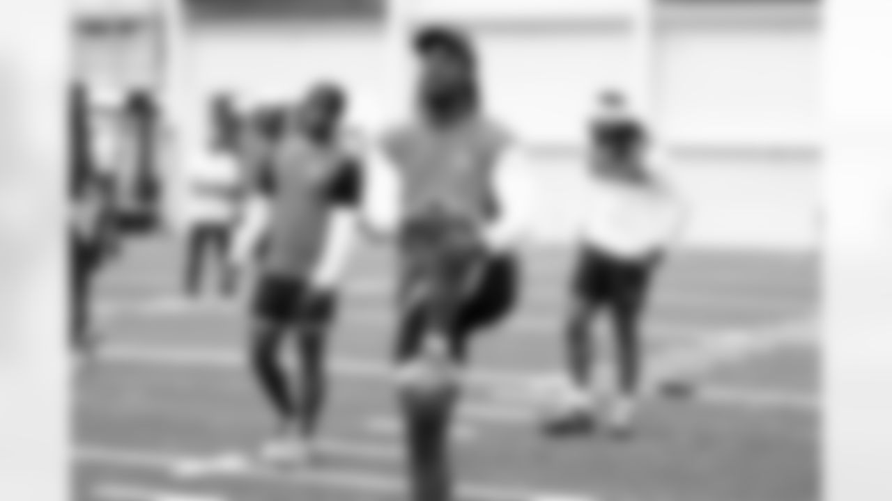 Defensive end Ogbo Okoronkwo (54) during a workout in Phase I of the offseason at CrossCountry Mortgage Campus on April 30, 2025.