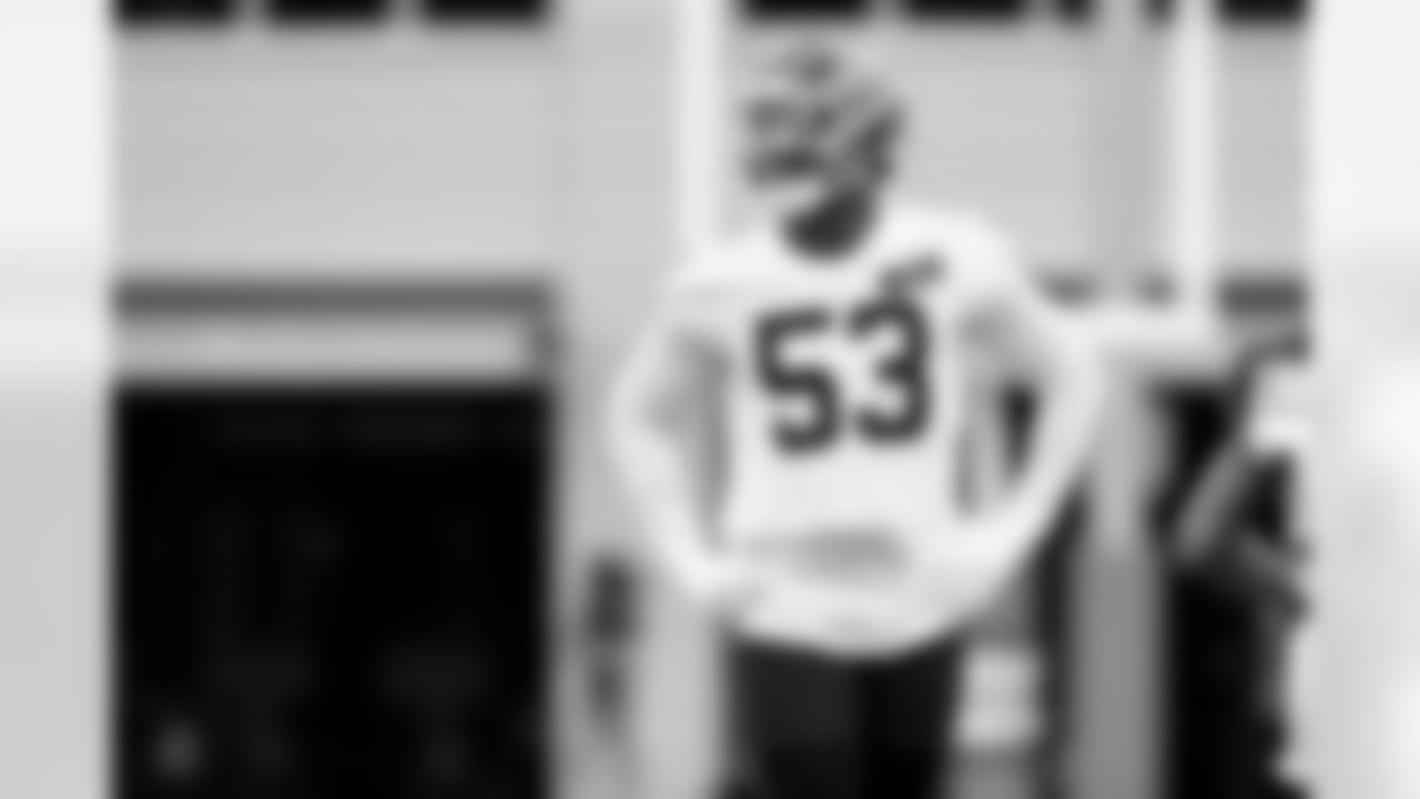 Defensive end Julian Okwara (53) during the first day of mandatory minicamp at CrossCountry Mortgage Campus on June 10, 2025.