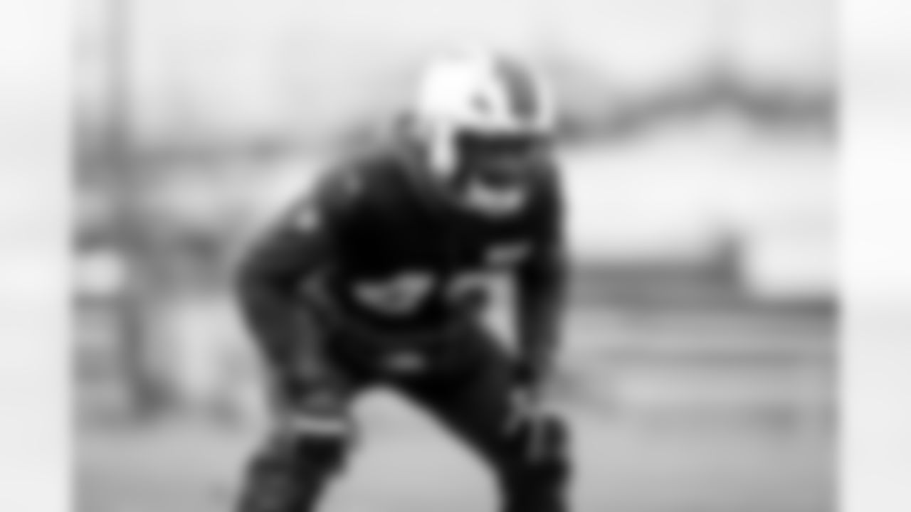 Linebacker Mohamoud Diabate (43) during practice at CrossCountry Mortgage Campus on December 11, 2024.