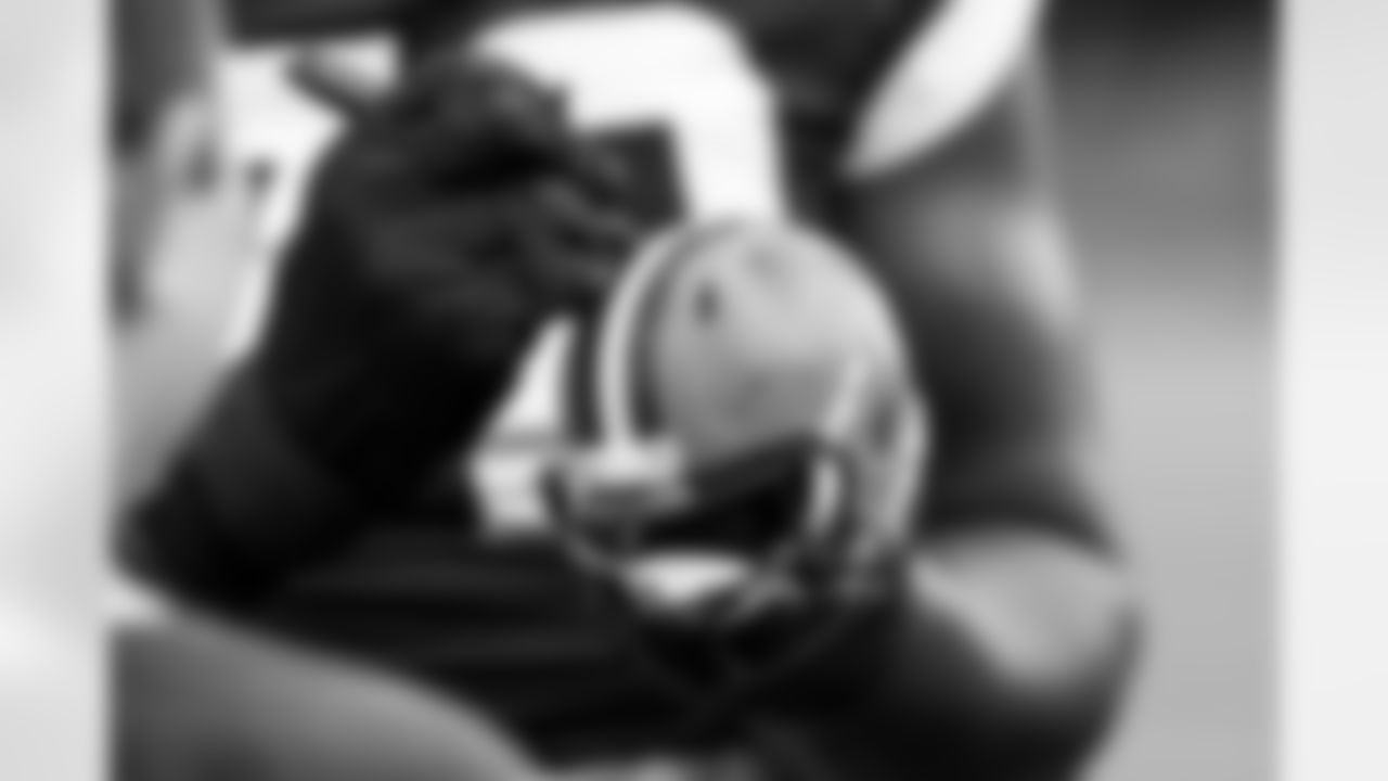 A mini helmet during Day 5 of Training Camp at CrossCountry Mortgage Campus on July 28, 2025.