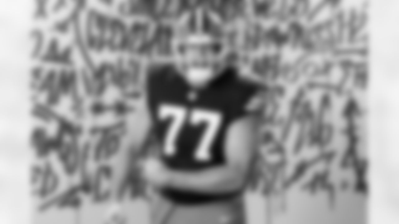 Offensive guard Wyatt Teller (77) during 2025 Media Day at CrossCountry Mortgage Campus on June 9, 2025.
