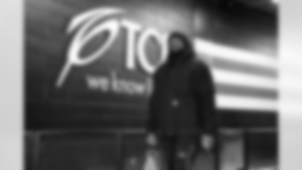 Offensive tackle Cam Robinson (68) before a NFL football game between the Tennessee Titans and Cleveland Browns on December 7, 2025 at Huntington Bank Field.