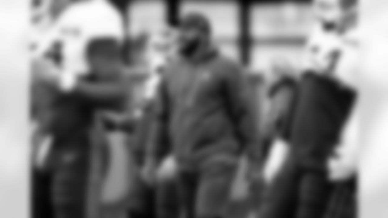 Tight Ends Coach Christian Jones during practice at CrossCountry Mortgage Campus on November 12, 2025.