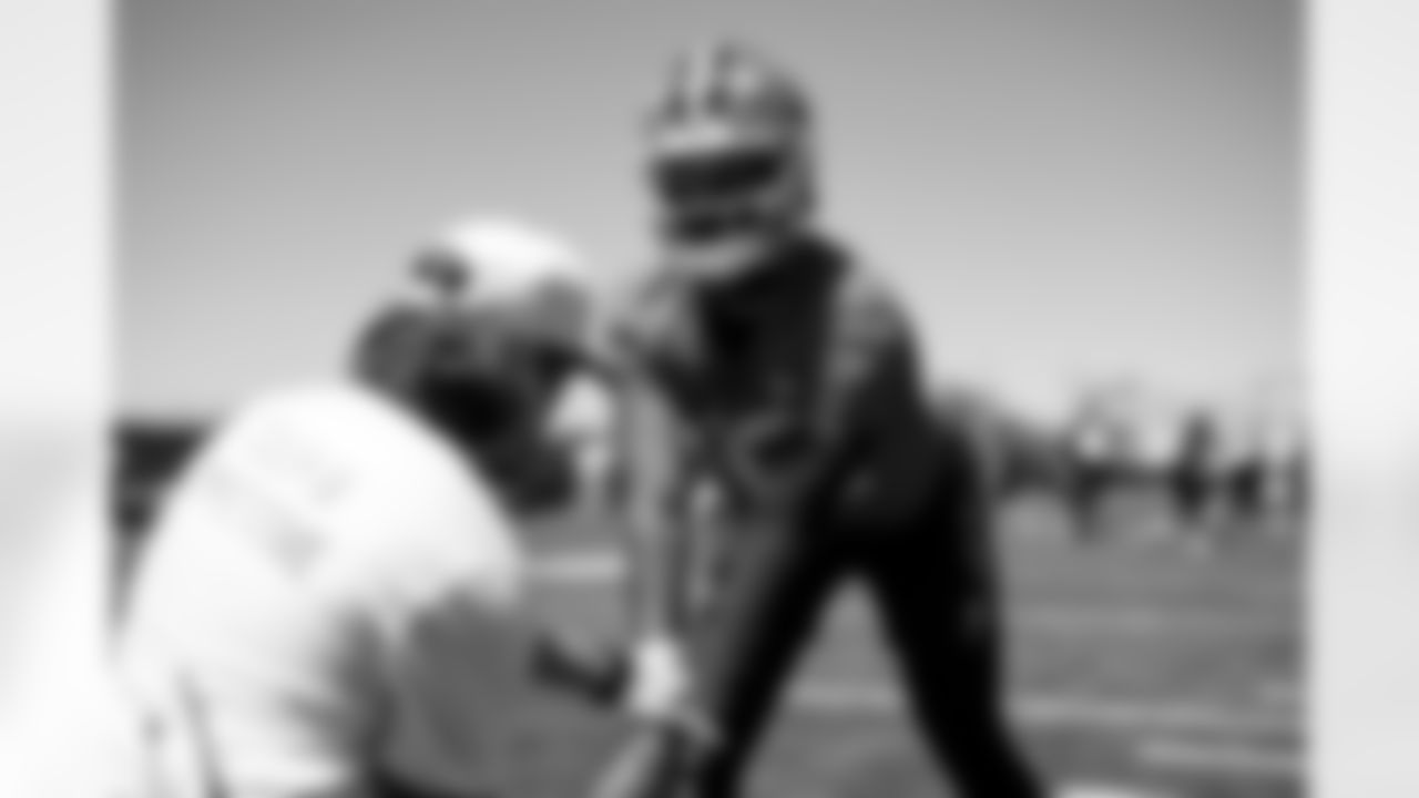 Quarterback Shedeur Sanders (12) during fieldwork on the first day of Rookie Minicamp at CrossCountry Mortgage Campus on May 9, 2025.
