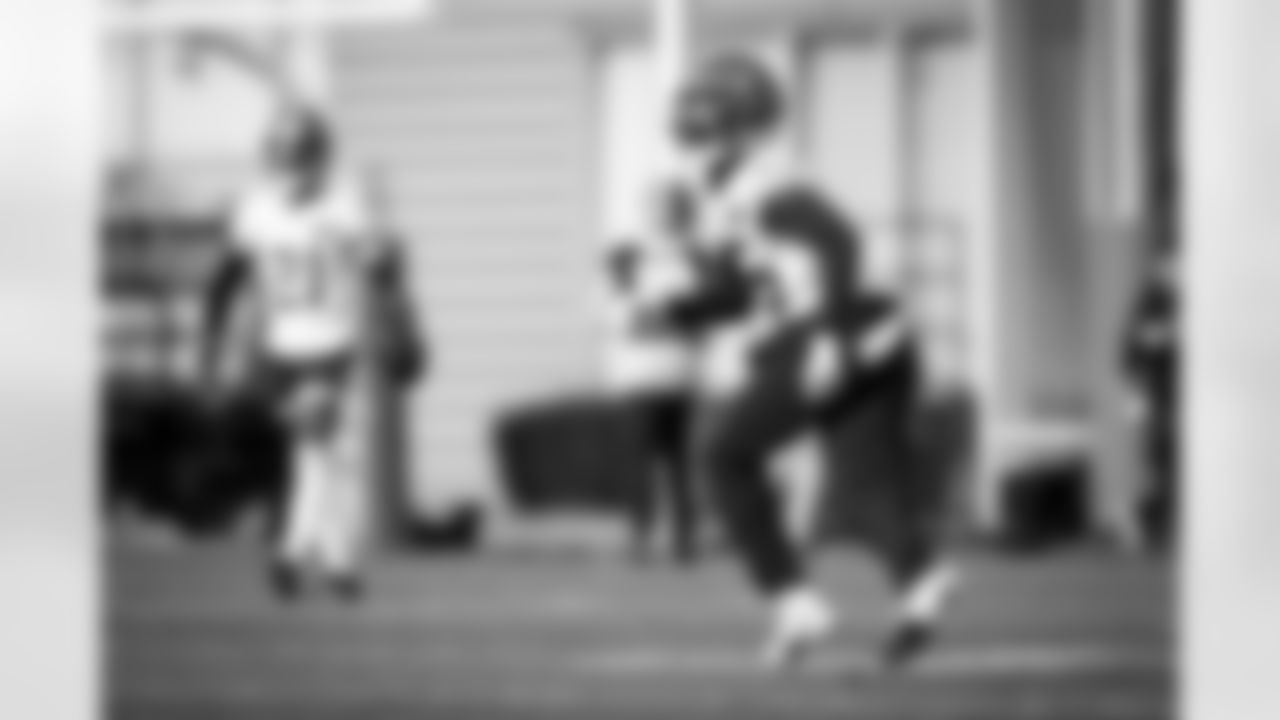 Cornerback Kahlef Hailassie (25) during practice at CrossCountry Mortgage Campus on December 14, 2023.