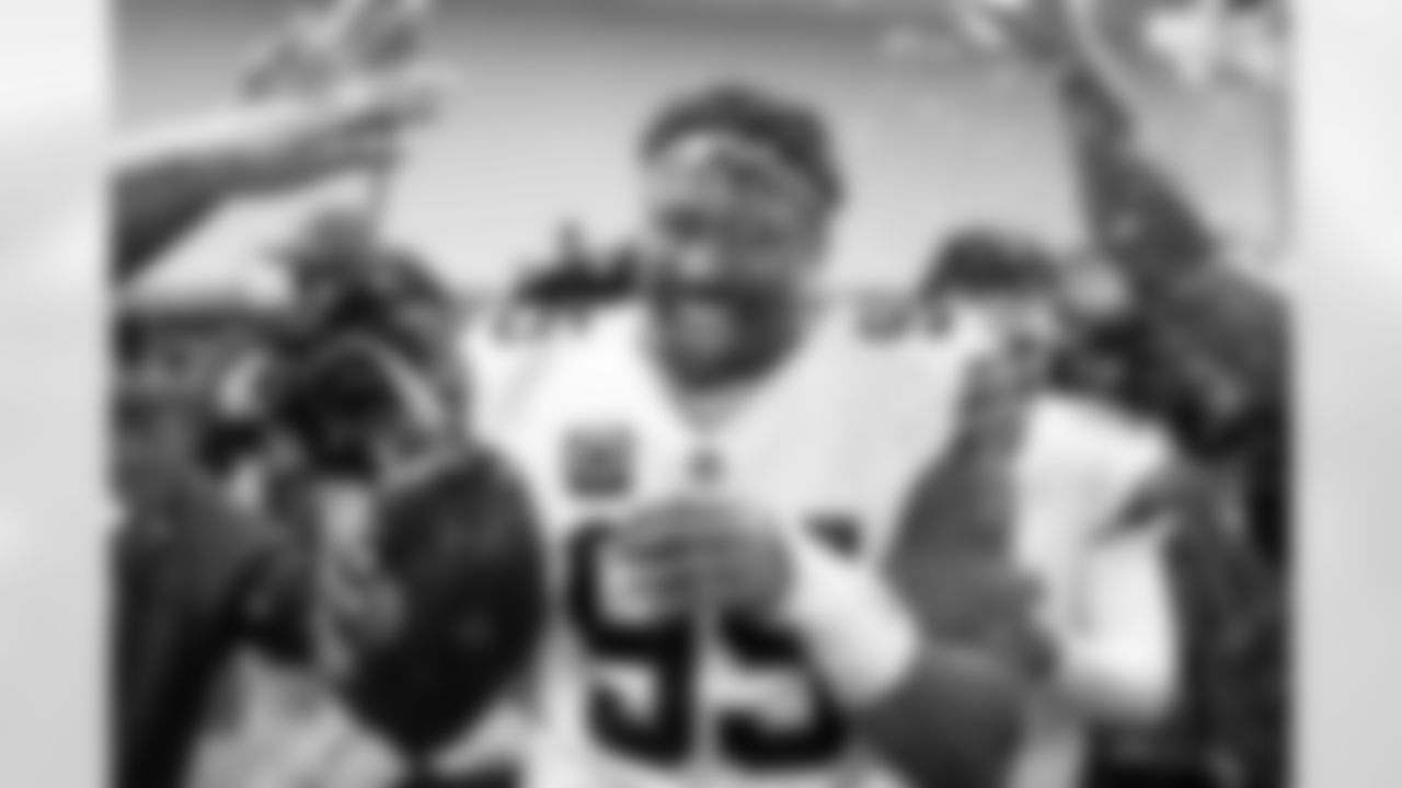 Defensive end Myles Garrett (95) after a NFL football game between the Cleveland Browns and Cincinnati Bengals on January 4, 2026 at Paycor Stadium. The Browns won 20-18.