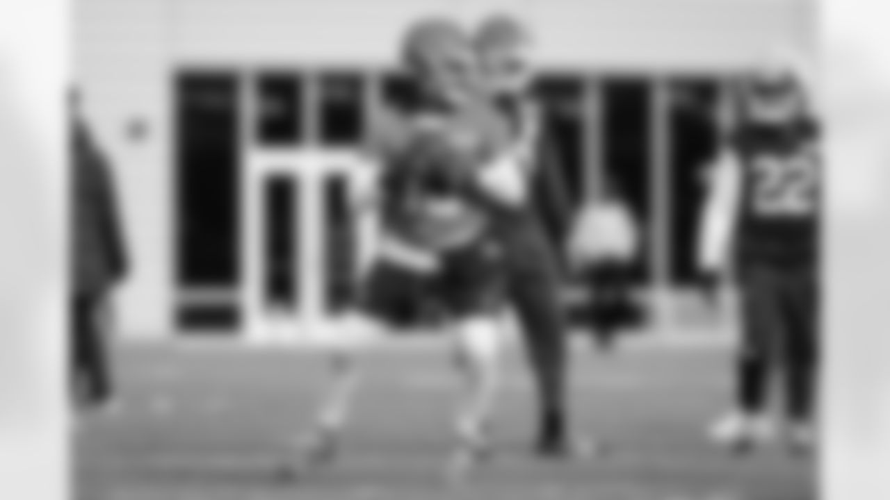 Quarterback Shedeur Sanders (12) during practice at CrossCountry Mortgage Campus on December 24, 2025.