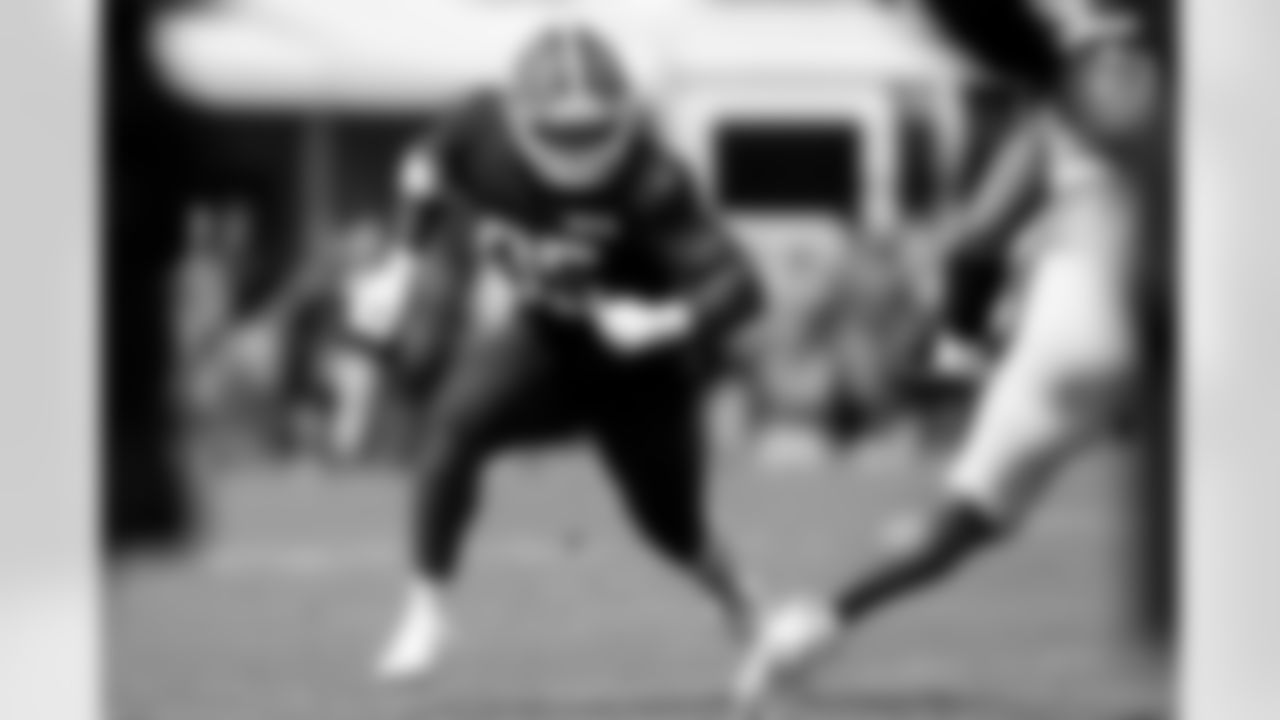 Defensive end Myles Garrett (95) during joint practices with the Philadelphia Eagles on Day 13 of Training Camp at the NovaCare Complex on August 13, 2025.
