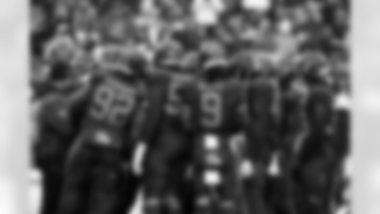 The defense during a NFL football game between the Tennessee Titans and Cleveland Browns on December 7, 2025 at Huntington Bank Field.